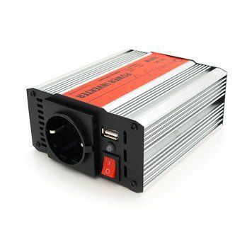 Инвертор напряжения RITAR RSX-300, 12V/220V, 300W с аппроксимированной синусоидой, 1xShuko, 1xUSB, клеммные провода, BOX, Q20 28838 фото