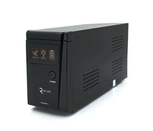 Комплект резервного живлення Ritar RTSW-600NL12 LED 360 Вт + AGM акумулятор Ritar HR12240W 12 В 65 А&middot;год для котла 28947-21969 фото