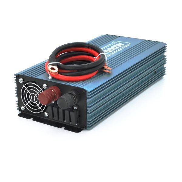 Інвертор напруги Mexxsun MXS-1500, 12V/220V, 1500W з модифікованою синусоїдою, 2 Shuko, клемні дроти, Q6 29229 фото