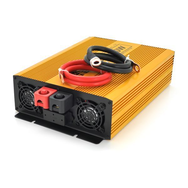 Інвертор напруги Mexxsun MXSPSW-2000, 12V/220V, 2000W з правильною синусоїдою, 2 Shuko, клемні дроти, Q2 29182 фото