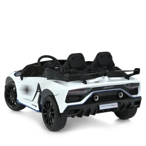 Детский электромобиль Bambi Racer M 6026EBLR-1 (24V), 4x45W, 2x12V 9Ah, 2 места, EVA колеса, пульт 2.4G, белый M 6026EBLR-1(24V) фото