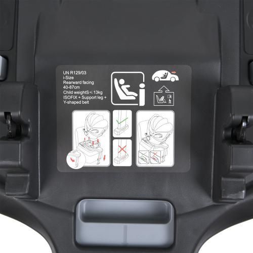 База під автокрісло El Camino ME 1110 i-FIX Base з ISOFIX та опорною ногою (i-Size R129) ME 1110 i-FIX Base фото