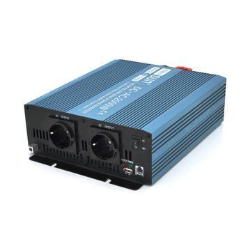 Інвертор напруги Mexxsun MXS-2000, 24V/220V, 2000W з правільною синусоїдою, 2 Shuko, клемні дроти, Q4 29232 фото