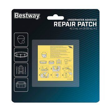 Ремкомплект Bestway 62091 самоклеящиеся ремонтные латки для бассейнов и надувных изделий 10 шт 62091 фото